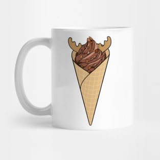 Reindeer Ice Cream Cone Mug